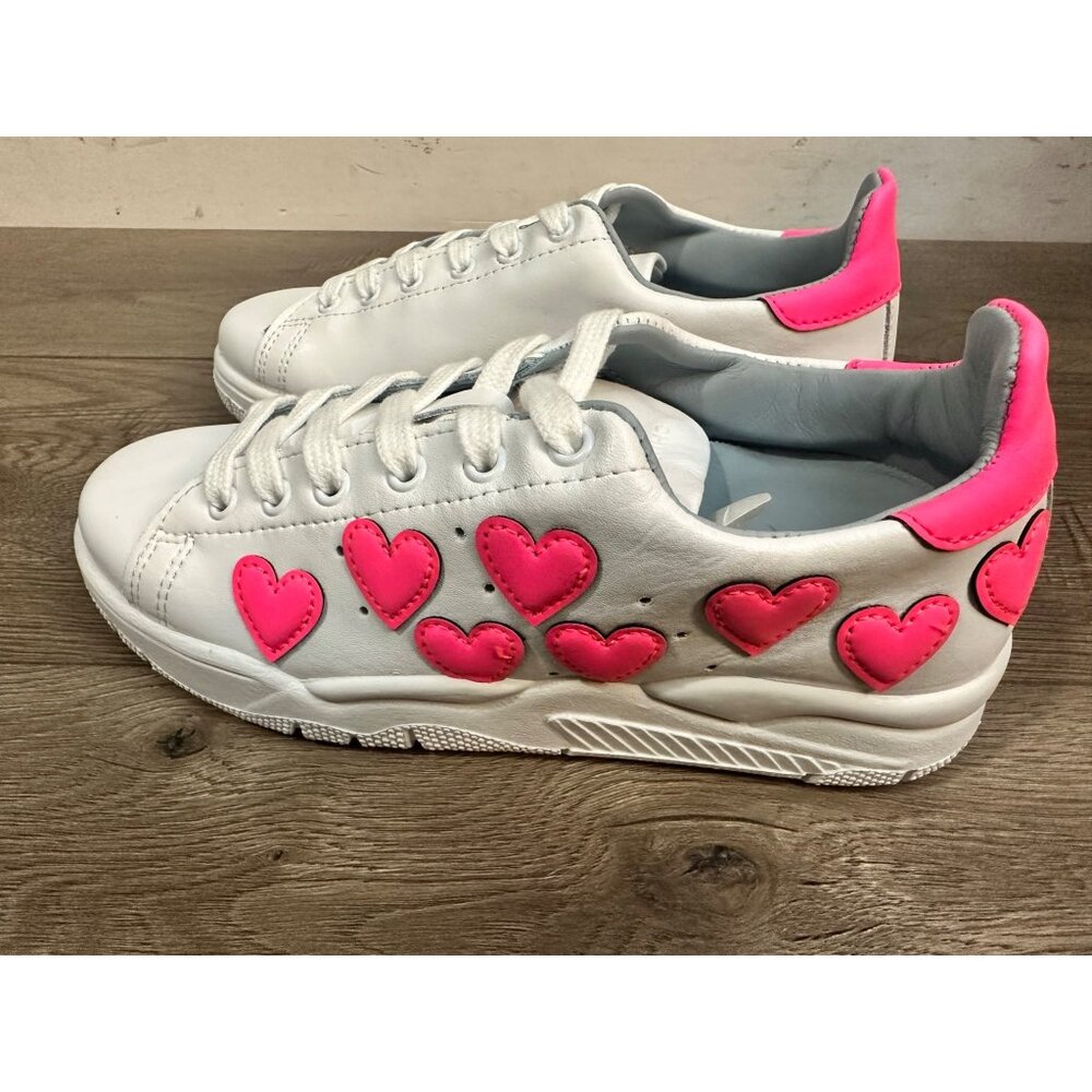 Chiara Ferragni Pink hearts shoes  sneakers Size 36 Italy US 6 / 6.5 - Picture 13 of 14